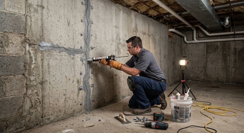 Basement Crack Repair in Athens, TN