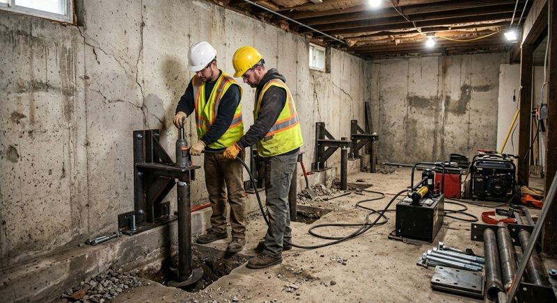 Basement Stabilization in Athens, TN