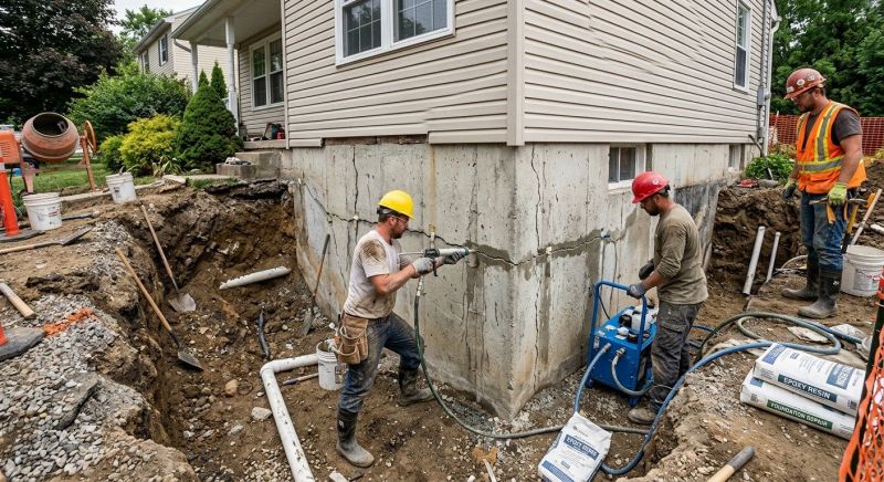 Cracked Foundation Repair in Rhea County, TN