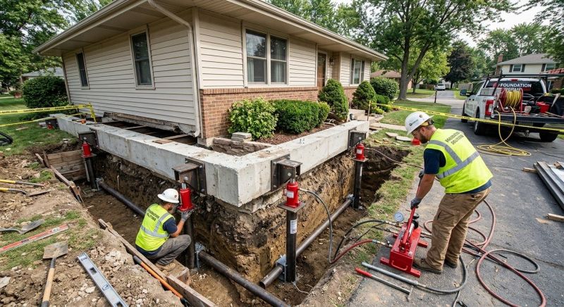 Foundation Jacking in Loudon County, TN