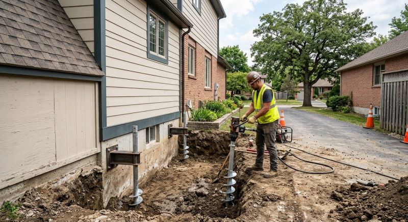 Helical Piers Installation in Athens, TN