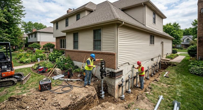 Helical Piers Installation in Athens, TN