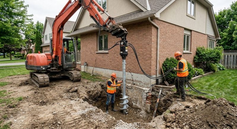 Helical Pile Installation in Athens, TN