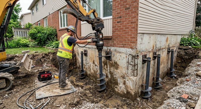 Helical Pile Installation in Athens, TN