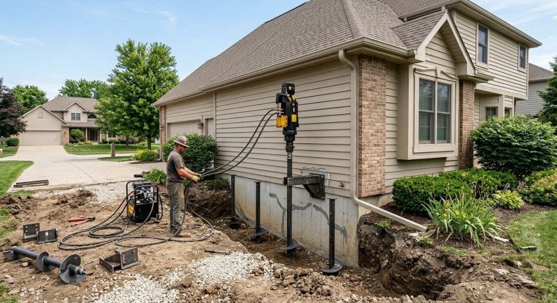 Helical Pile Installation in Athens, TN