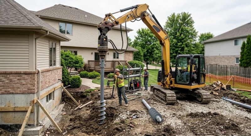 Helical Pile Installation in Athens, TN