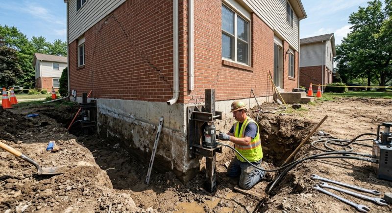 Sinking Foundation Repair in Delano, TN