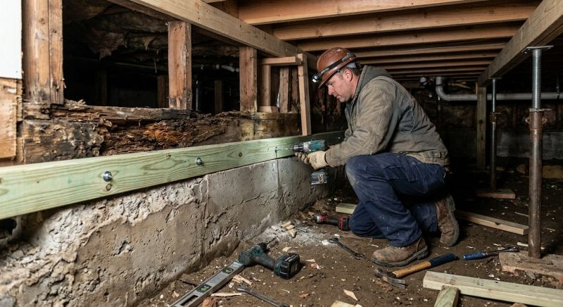 Sinking Foundation Repair in Loudon, TN