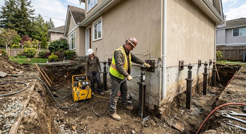 Sinking Foundation Repair in Madisonville, TN