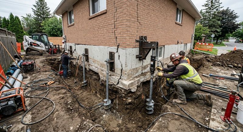 Sinking Foundation Repair in Rhea County, TN
