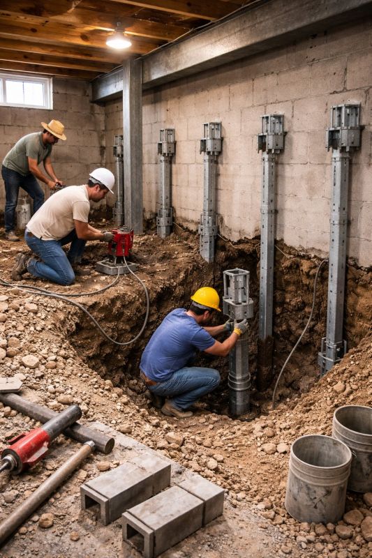 Structural Underpinning in Athens, TN